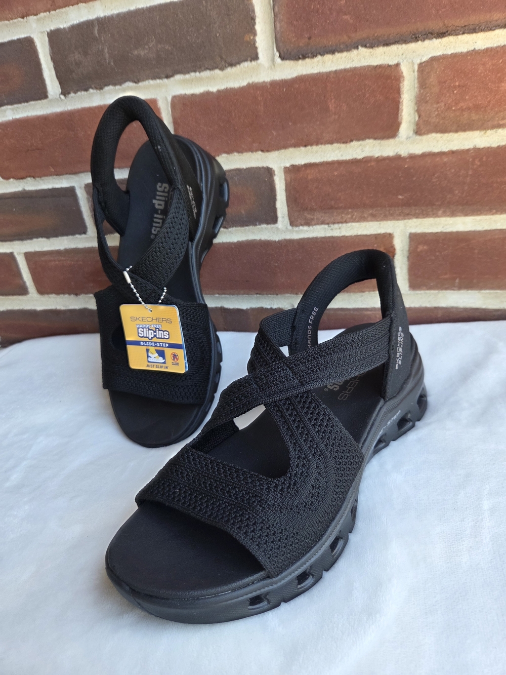 Skechers Slip-ins Glide-Step Pro Everyday Glide Black Sandals Women’s 8